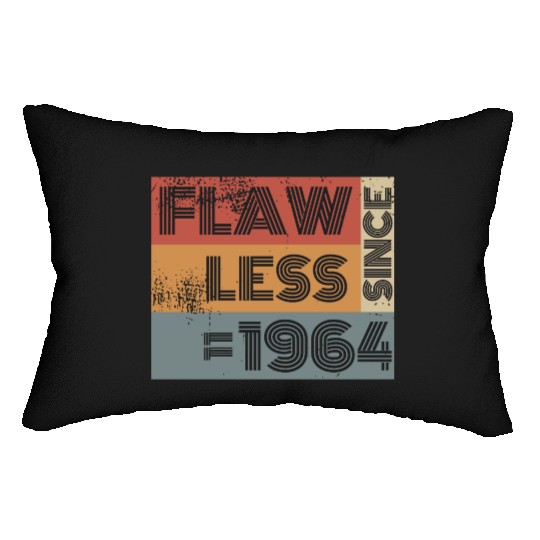 60th birthday Flawless since 11/1964 Lumbar Pillows