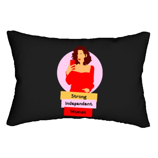 this is what a strong, Independent women looks lik Lumbar Pillows