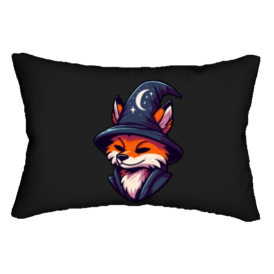 Fox Wizard - Magic Fantasy Lumbar Pillows
