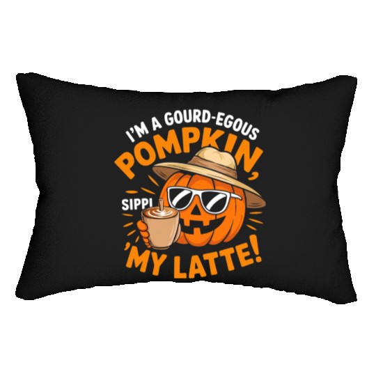 Pumpkin Spice Latte, Retro It's Fall Y'all Lumbar Pillows