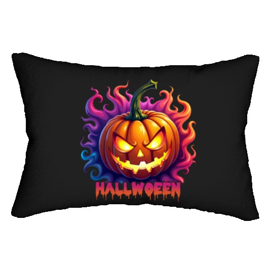 Halloween Jack O Lantern V 05 Lumbar Pillows