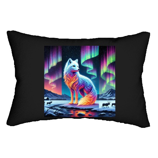 arctic fox Lumbar Pillows