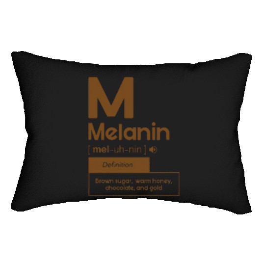 Melanin Definition Brown Sugar Warm Honey Lumbar Pillows