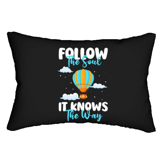 Balloon Flying Clouds Sport Lumbar Pillows