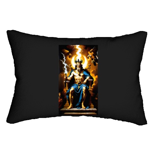 Zeus Jupiter Greek Mythology Gods Baroque Lumbar Pillows