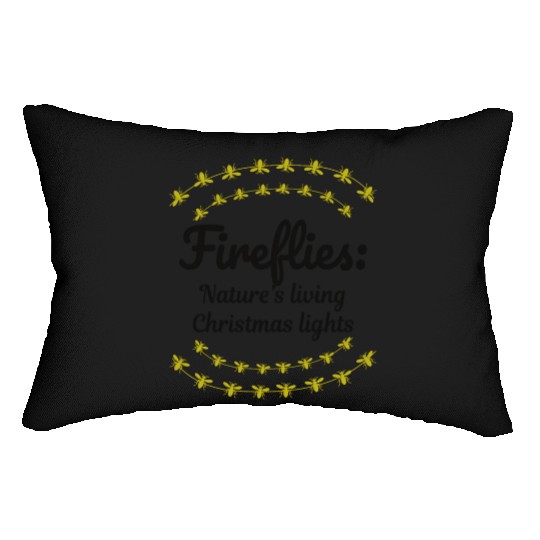 Fireflies Firefly Lightning Bug Insect Christmas Lumbar Pillows