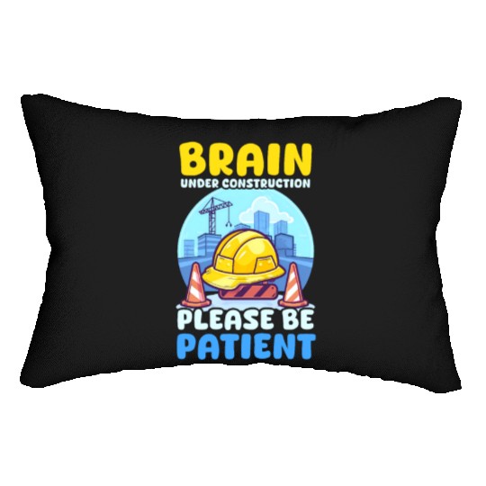 Depression Awareness Brain Under Construction Lumbar Pillows