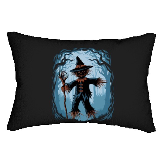 Spooky Halloween Scarecrow Lumbar Pillows