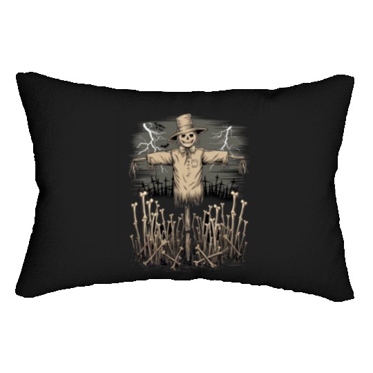 Spooky Halloween Scarecrow Lumbar Pillows