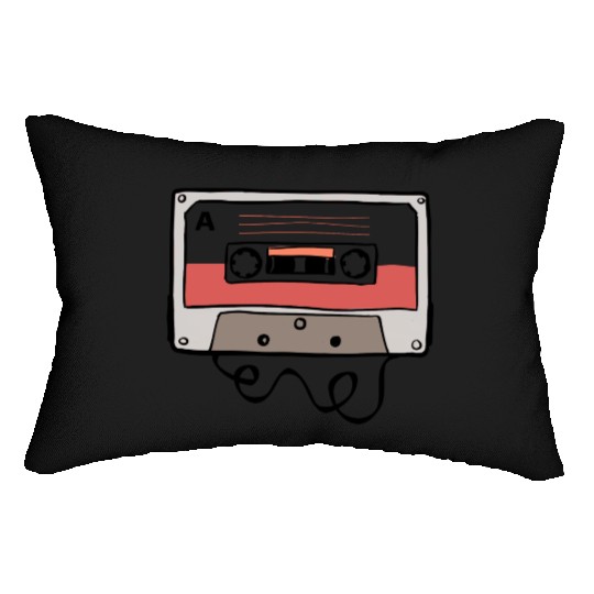Cassette Tape Vintage Lumbar Pillows