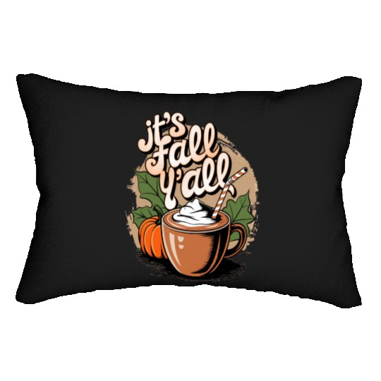 Pumpkin spice latte Lumbar Pillows