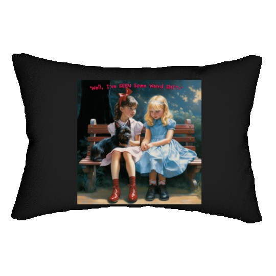 Dorothy and Alice hilarious Lumbar Pillows
