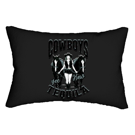 Cowboys and Tequila - Cowgirl Lumbar Pillows
