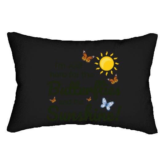 Butterfly Sunshine Insect Collector Entomology Lumbar Pillows