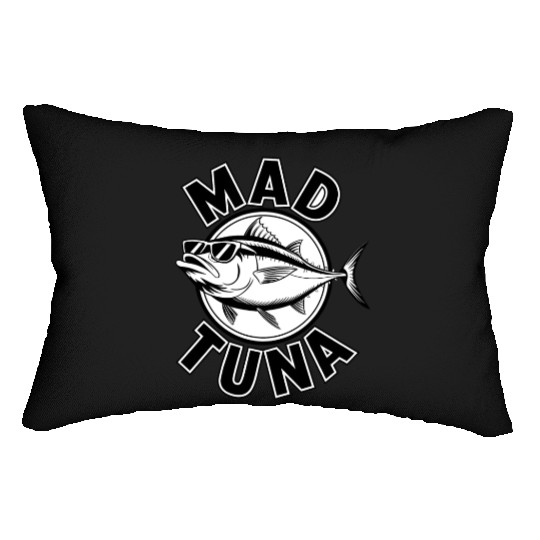 Quotes mad tuna Lumbar Pillows