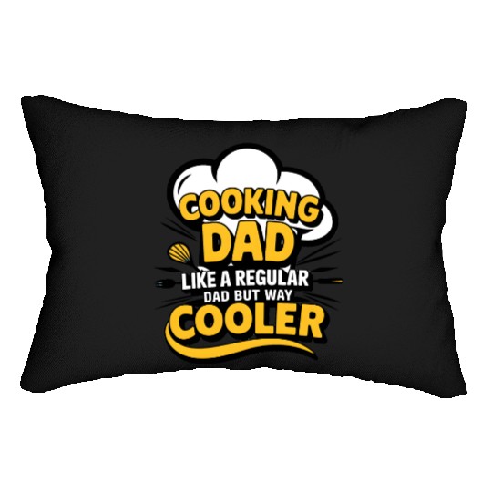 quotes cooking dad Lumbar Pillows