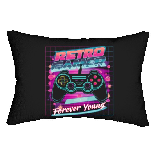Retro Gamer Forever Young 01 Lumbar Pillows