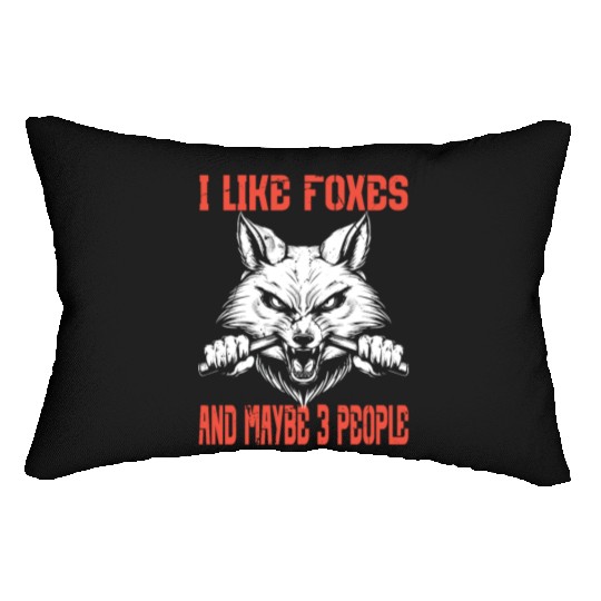 Funny Fox Design For Fox Lovers Men Women Kids Int Lumbar Pillows