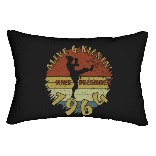 60th birthday Alive and kickin since 12/1964 Lumbar Pillows