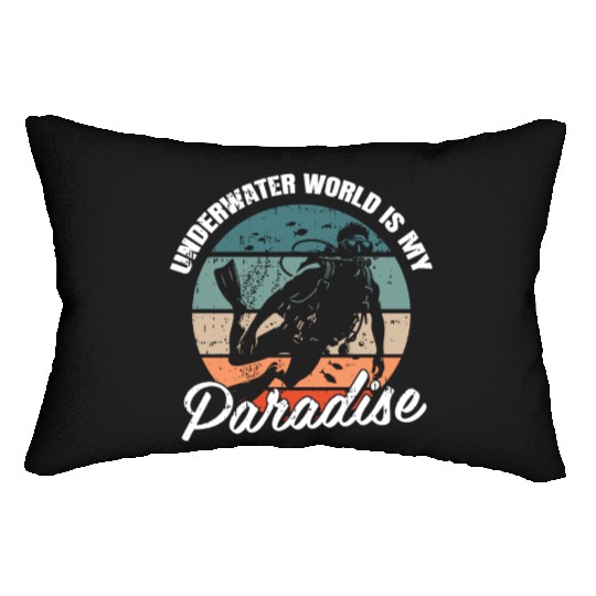 Underwater World Is My Paradise Lumbar Pillows