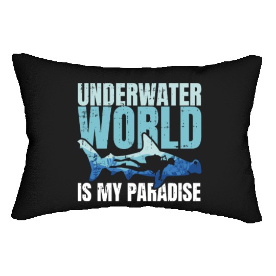 Underwater World Is My Paradise Lumbar Pillows