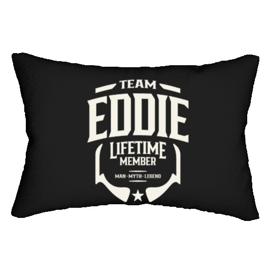 Team Eddie Lifetime Member Funny Name Eddie Lumbar Pillows