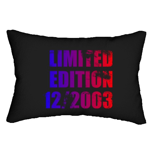 21st birthday Limited Edition 12/2003 Lumbar Pillows