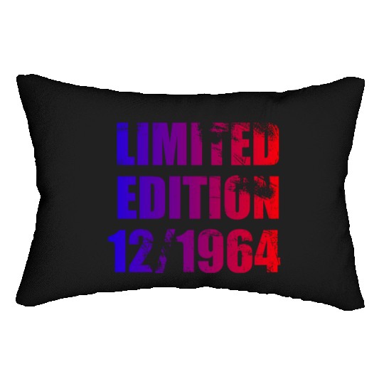 60th birthday Limited Edition 12/1964 Lumbar Pillows