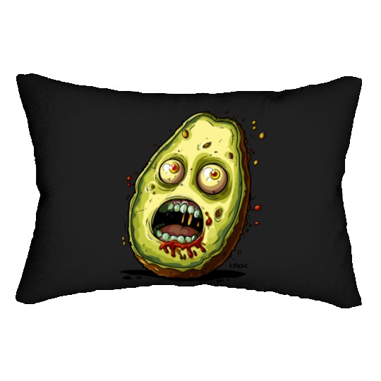 Horror of the Rotten Avocado Lumbar Pillows