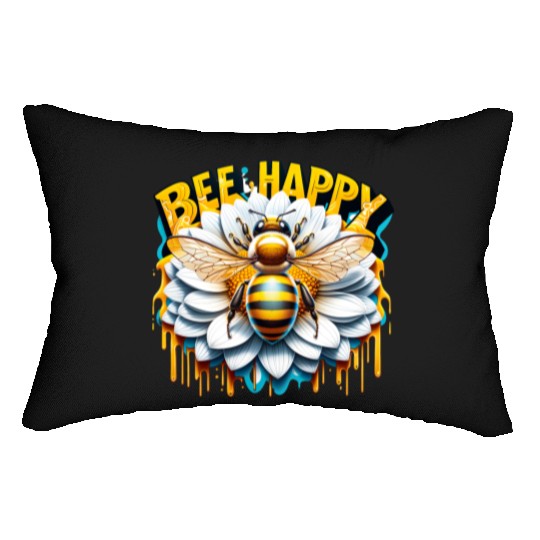 Bee Happy Lumbar Pillows