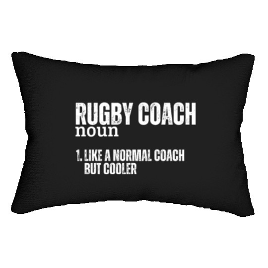 Rugby Coach Definition Funny Rugby Lumbar Pillows