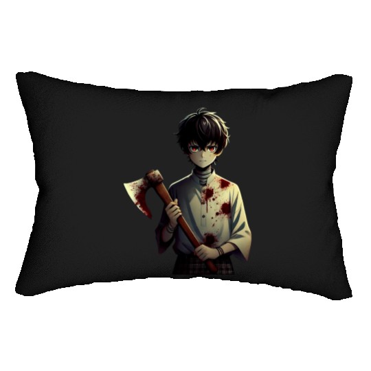 Anime boy & Axe Lumbar Pillows