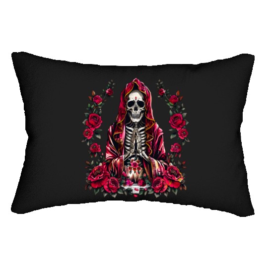 la Santa Muerte Saint Death Lumbar Pillows