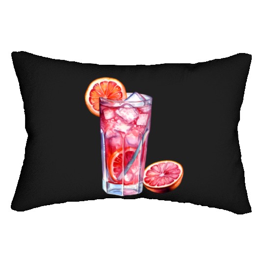 Grapefruit Citrus Cocktail Lumbar Pillows