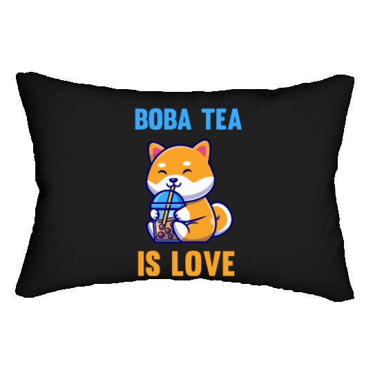 Boba Tea is love Lumbar Pillows