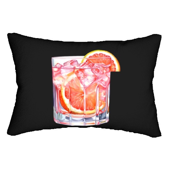 Grapefruit Citrus Cocktail Lumbar Pillows