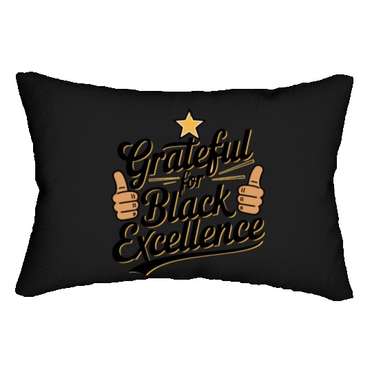 Grateful for Black Excellence Lumbar Pillows
