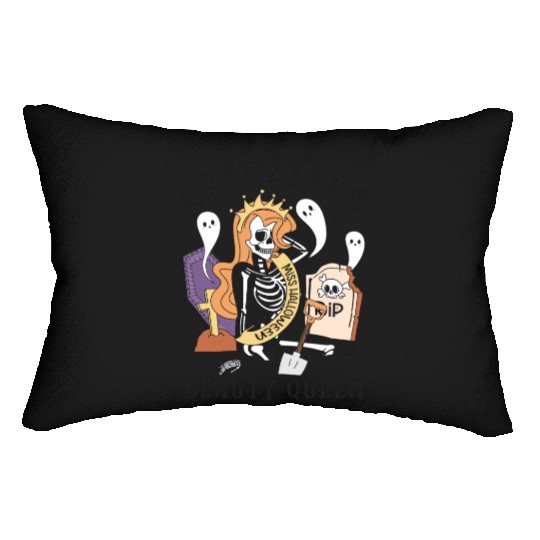 Graveyard Beauty Queen: Spooky & Funny Halloween Lumbar Pillows