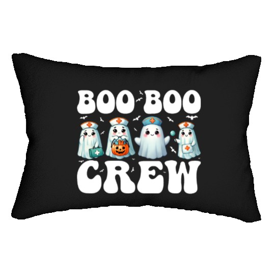 Boo Boo Crew Nurse Gifts Funny Halloween Costume Lumbar Pillows