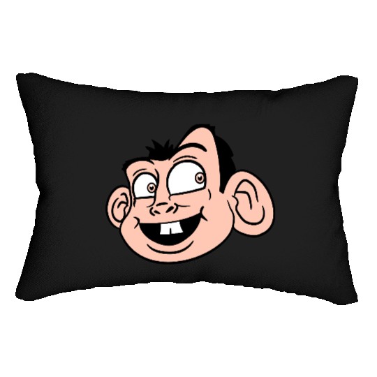 Monkey Face Sweet Cute Little Head Laughs Happy Lumbar Pillows