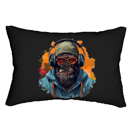 music, monkey, arctic monkeys, cool, band Lumbar Pillows