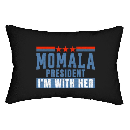 MOMALA PRESIDENT: I'M WITH HER Kamala Harris 2024 Lumbar Pillows
