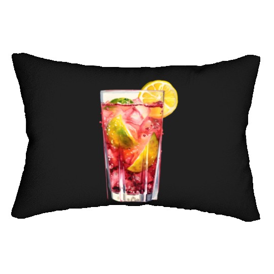Citrus Berry Cocktail Lumbar Pillows