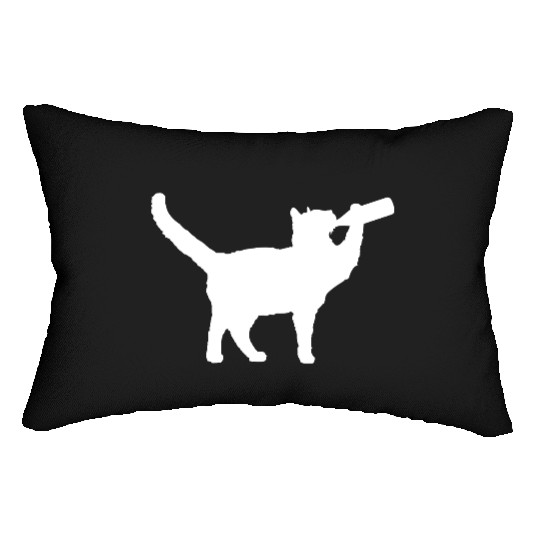 Cat Drinking Funny Beer Bottle Alcohol Fun Party Lumbar Pillows