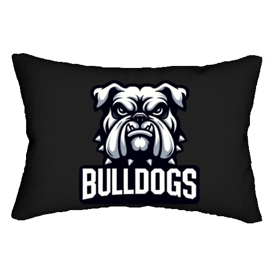 Bulldogs Mascot Back To School Team Spirit Lumbar Pillows