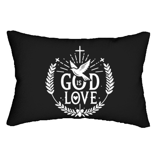 God is Love Lumbar Pillows