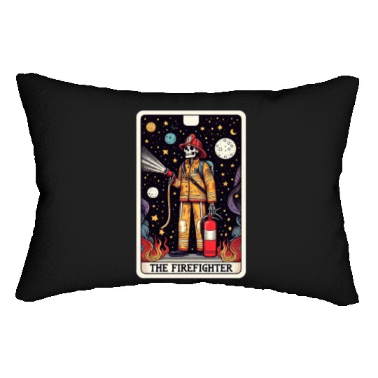 Tarot Card Collection - The Firefighter Lumbar Pillows