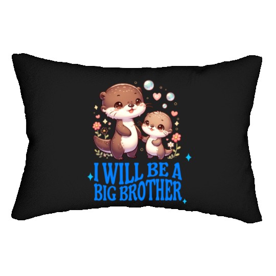 I'm Going To Be A Big Brother Sweet Otter, Brother Lumbar Pillows
