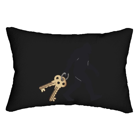 Realistic Bigfoot Silhouette Lumbar Pillows Sasquatch