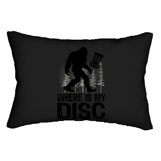 Where is My Disc? Bigfoot Disc Golf Lumbar Pillows